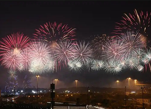 梁河县焰火晚会